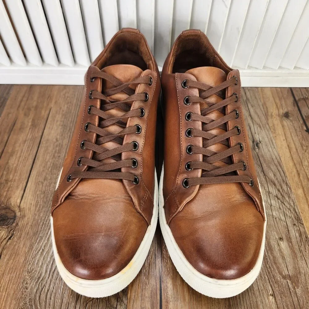 Thursday Boot Company Premier Low Top Sneakers Mens Size 9.5 Brown Leather Shoes